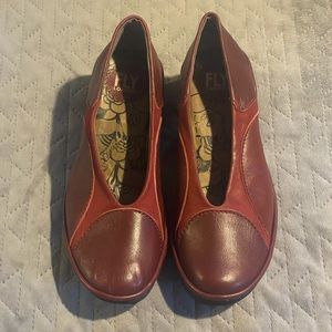 Fly London wedges women’s size 38 7.5 US red‎ pre-owned condition